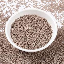 (RR4455) Duracoat Dyed Opaque Beige MIYUKI Round Rocailles Beads, Japanese Seed Beads, 15/0, (RR4455) Duracoat Dyed Opaque Beige, 1.5mm, Hole: 0.7mm, about 250000pcs/pound