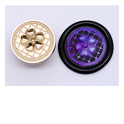 Цветок Золотая восковая печать, латунная головка штампа, для приглашений, конверты, подарочная упаковка, цветок, 25 мм