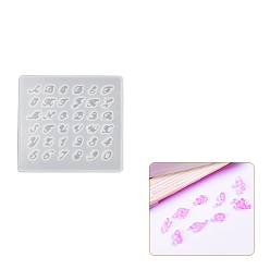 Letter A~Z Силиконовые формы для подвесок пищевого класса своими руками, формы для литья смолы, Письмо ~ Z, 89x75x4 мм