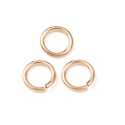 Real 14K Gold Filled 1/20 14k открытые соединительные кольца с золотым покрытием, круглый отрезок, покрытый желтым золотом, real 14 k золото заполнено, 21 датчик, 5.3x0.76 мм, внутренний диаметр: 3.7 мм