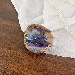 Стрелец Акриловые заколки для волос звездное небо, для женщин девушек, двенадцать созвездий, Стрелец, 50x45 мм