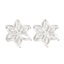 Прозрачный Прозрачные акриловые подвески, , прозрачные, 31x27x3.5 мм, отверстие : 3.5x8 мм, Около 458 шт / 500 г