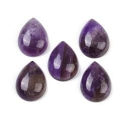 Аметист Природный аметист кабошонов, слеза, 20~20.5x15~15.5x6.5~7 мм