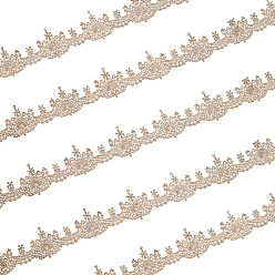 Темный Хаки 5 ярдов полиэстеровых волнистых рулонных лент, аксессуары для украшения одежды, Темный хаки, 1-5/8 дюйм (40 мм), около 5.00 ярдов (4.57 м) / комплект