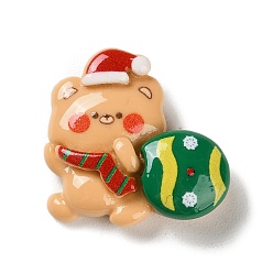 Candy Кабошоны из непрозрачной смолы с рождественской тематикой, для изготовления ювелирных изделий, конфеты, 23.5x24x8 мм