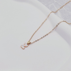 Letter Z Ожерелья с подвесками из сплава и белой эмали, золотые, Письмо Z, 17.72 дюйм (45 см)