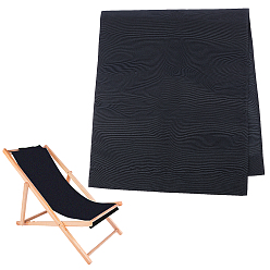 Black Oxford Canvas Chair, Beach Chair Cloth Replacement Supplies, Black, 1135~1150x430~435x1.5mm