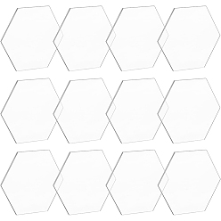 Прозрачный Акриловая доска, шестиугольник, прозрачные, 86.5x99x3 мм