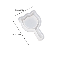 Белый Diy пищевые силиконовые формы, подвески в форме помадки, для украшения торта поделки, цвет шоколада, конфеты, изготовление ювелирных изделий на основе смолы и эпоксидной смолы, белые, 52x38x11 мм