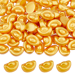 Золотистый Миниатюрная модель золотого слитка из смолы, аксессуары для кукольного домика с микро-ландшафтом, притворяясь опорными украшениями, золотые, 11x19x13 мм