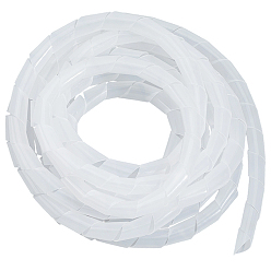 Белый 1 защитная пленка для обмотки кабеля, намоточная труба спиральная кабельная муфта, белые, 12~14 мм, около 5.47 ярдов (5 м) / пачка