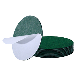 Зеленый 8шт. самоклеящиеся войлочные подушечки, круглые, зелёные, 150x3.5 мм