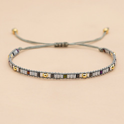 Серебро Плетеные мужские бусины из богемского стекла, серебряные