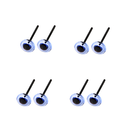 Васильковый Прозрачная пластиковая кукла игла для валяния глаз, изготовление кукол, васильковый, 5 мм, 200 пар / мешок