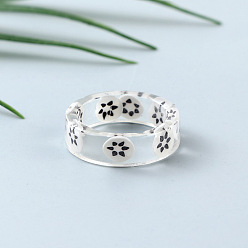 Белый Прозрачные кольца из смолы для женщин, киви, белые, размер США 6 (16.5 мм)