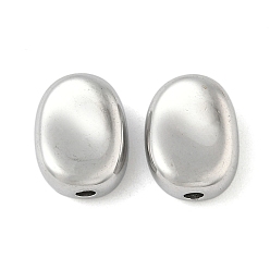 Нержавеющая Сталь Цвет 304 из нержавеющей стали бусы, прямоугольная призма, цвет нержавеющей стали, 10.5x5.5 мм, отверстие : 2 мм