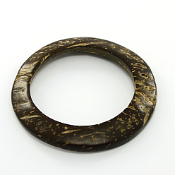 Coffee Coco Nut Linking Rings, Ring, Coffee, 63x6mm, Hole: 44mm