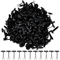 Черный 300 шт. плоских круглых железных гвоздей, скрапбукинга, Фотоальбом, украшение свадебных принадлежностей, детские куклы, бумажные карточки diy, чёрные, 2~16x7.5 мм
