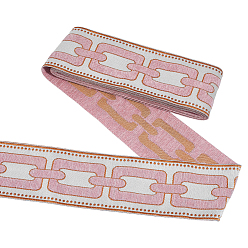 Pink Лента из жаккардовой сетки 5m из полиэстера, отделка лентой синели, аксессуары для одежды, украшение занавеса, розовые, 3-5/8 дюйм (91 мм)