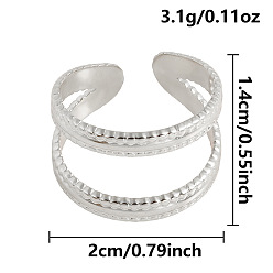 Нержавеющая Сталь Цвет Двухслойные 304 кольца для открытой манжеты из нержавеющей стали, цвет нержавеющей стали, 14 мм, внутренний диаметр: 20 мм