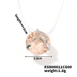 Бежевый Плоские круглые пластиковые подвески-невидимки для женщин, бежевые, 15.75 дюйм (40 см)