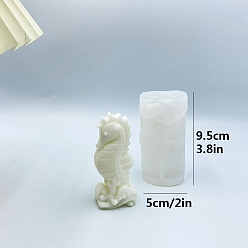 Sea Horse DIY Food Grade Silicone Candle Molds, for Candle Making, Sea Horse, 9.5x5cm