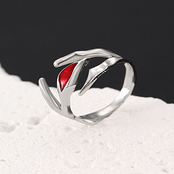 Платина Регулируемые манжеты из эмалевого сплава, платина, внутренний диаметр: регулируемый