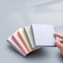 (52) Непрозрачная лаванда Заметки моранди, пастельные стикеры, самоклеящиеся заметки, легко размещать заметки для учебы, офис, повседневная жизнь, разноцветные, 75x75 мм, 100 листы/книга, 5 книга/набор