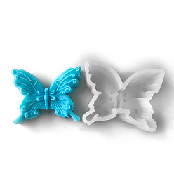 Белый Силиконовые формы для бабочек своими руками, формы помады, формы для литья смолы, для шоколада, конфеты, изготовление изделий из уф-смолы и эпоксидной смолы, белые, 90x115x45 мм