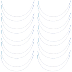 Нержавеющая Сталь Цвет 304 бюстгальтер на косточках из нержавеющей стали, прочная металлическая проволока для придания формы бюстгальтеру, цвет нержавеющей стали, 13.2x22 мм