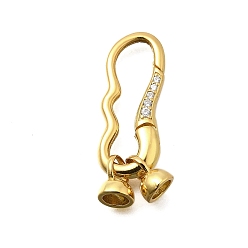 Настоящее золото 18K 925 стерлингового серебра кубического циркония сложить на застежки, реальный 18 k позолоченный, 27 мм