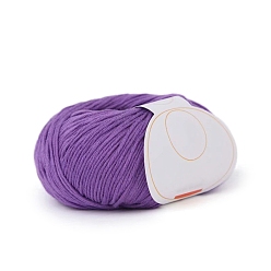 Темная Орхидея Хлопковая пряжа, для вязания спицами и крючком своими руками, теплая пряжа для сумки, шапки, шарфов, одежды, перчаток, тапочек, кукол, темные орхидеи, 2 мм