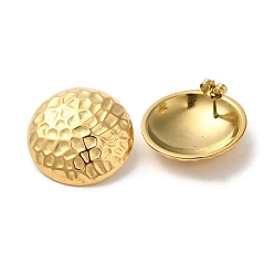 Золотой Ионное покрытие (ip) 304 серьги-гвоздики из нержавеющей стали, текстурированный плоский круглый, золотые, 25 мм