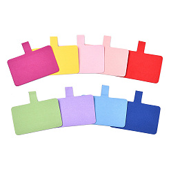 (52) Непрозрачная лаванда Имитация ткани из микрофибры, шнурок для мобильного телефона, ремешок патч, совместим с большинством чехлов для смартфонов, для безопасности мобильного телефона защита от падения, разноцветные, 5.6x6.5x0.07 см