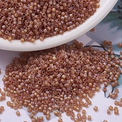 (DB0866) Matte TR Topaz AB MIYUKI Delica Beads, Cylinder, Japanese Seed Beads, 11/0, (DB0866) Matte TR Topaz AB, 1.3x1.6mm, Hole: 0.8mm, about 100000pcs/500g