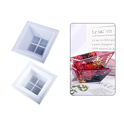 Trapezoid Формы для хранения силикона своими руками, формы для литья смолы, инструменты для производства глиняных ремесел, трапециевидные, 87x87x30~33 мм