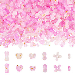 Фиолетовый Наборы для изготовления ювелирных изделий своими руками, включая акриловые бусины и колпачки для бусин, фиолетовые, 15x7x6.5 мм, отверстие : 2.5 мм