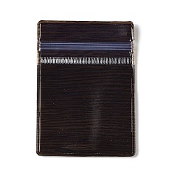 Черный Пвх почтовый замок сумки, прямоугольные упаковочные пакеты, верхние пакеты с самозапечатыванием, чёрные, 6.9x5 см, односторонняя толщина: 7.8 мил(0.2мм)