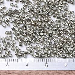(DB0436) Galvanized Pewter MIYUKI Delica Beads, Cylinder, Japanese Seed Beads, 11/0, (DB0436) Galvanized Pewter, 1.3x1.6mm, Hole: 0.8mm, about 2000pcs/bottle, 10g/bottle