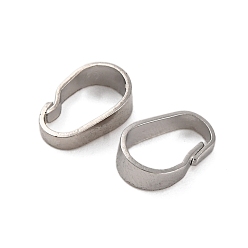 Платина Стойки обшивки латунь оснастки на поруки, долговечный, без свинца и без кадмия, платина, 7x4.5x2 мм, отверстие : 6x3.5 мм