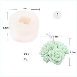 Белый Пищевые силиконовые формы для свечей своими руками, для изготовления свечей, подсолнечник, белые, 70x42 мм