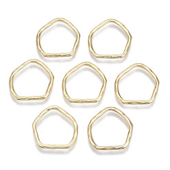 Light Gold Соединительные колечки из сплава, кольцо, золотой свет, 21x20.5x2 мм, внутренний диаметр: 16.5x18.5 мм