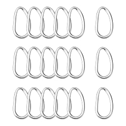 Antique Silver Tibetan Style Alloy Linking Rings, Oval, Cadmium Free & Lead Free, Antique Silver, 39x21x2mm, Hole: 14mm, about 275pcs/1000g