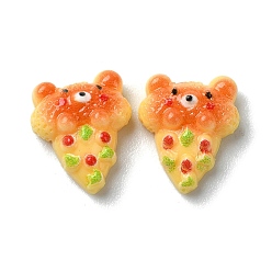 Pizza Непрозрачные кабошоны из смолы, имитация еды, пицца, 11.5x9.5x4.5 мм