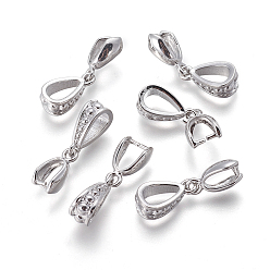 Платина Латуни льда поручительств выбор щепотка, стойки покрытие, платина, 25 мм, отверстие: 5x8 мм, внутренний размер: 5x7 мм, контакт: 0.8 мм