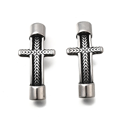 Античное Серебро 304 подвески-соединители из нержавеющей стали, античное серебро, 41x19x8.5 мм, отверстие : 6 мм