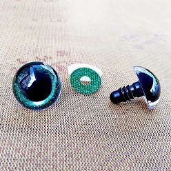 чирок Глаза куклы из АБС-пластика, для изготовления кукол, зелено-синие, 20 мм