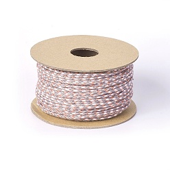 Разноцветный Хлопковый шнур макраме, плетеная веревка, для настенного крепления, ремесла, Подарочная упаковка, красочный, 2 мм, около 21.87 ярдов (20 м) / рулон