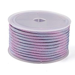 Средний Фиолетовый 6.7м нейлоновый витой круглый шнур, для изготовления лямок для сумок, средне фиолетовый, 4 мм, около 7.33 ярдов (6.7 м) / рулон