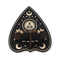 Eye Деревянная полка для хрустального шара, плавающая настенная полка колдовства, для домашнего декора стен комнаты, сердце всевидящим оком, 159x75x195 мм